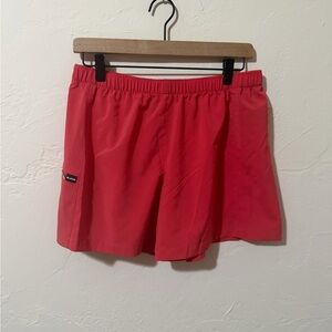 Women's Red Athletic Shorts - Lightweight Performance